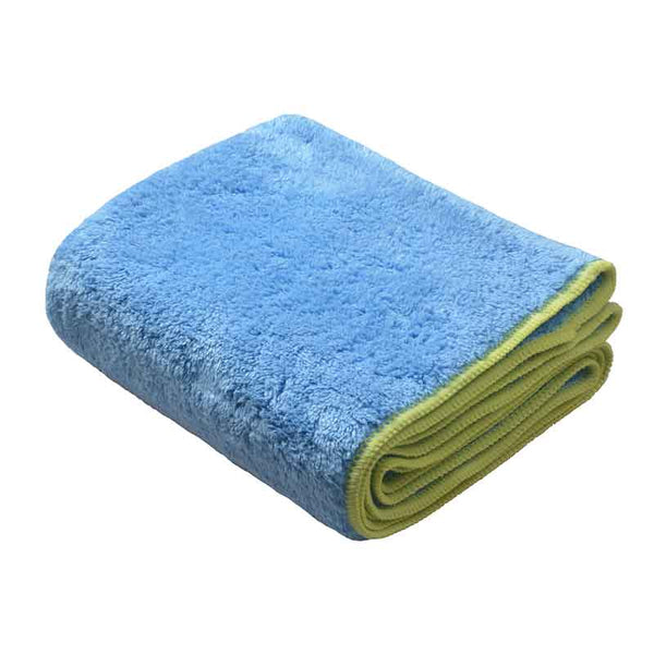 SINLAND Plush Thick Microfiber Pet Bath Towels Ultra Absorbent Dry Towel With Hand Pockets for Dogs Cats 16InX40In Grey One PCS