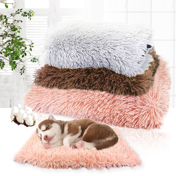 Winter Pet Dog Bed Long Plush Soft Comfortable Fleece Pet Cushion House Puppy Dog Cat Sleeping Bed For Dogs Cats Chihuahua