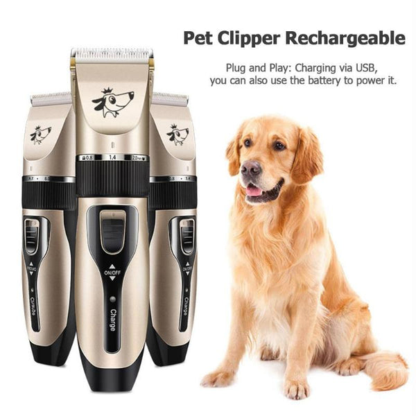 Pet Electric Clipper Rechargeable Low-noise USB Pet Dog Hair Trimmer Shaving Electric Cat Dog Hair Trimmer Grooming Cutter 2019
