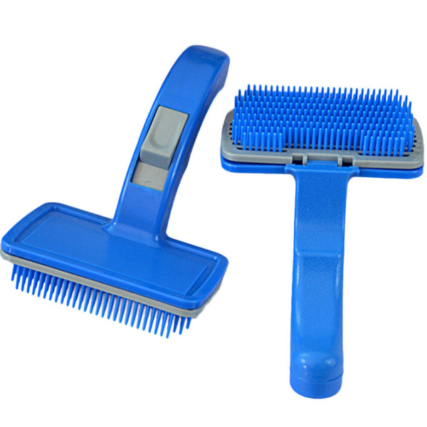 New Arrival Pet Dog Puppy Cat Grooming Self Cleaning Slicker Brushes Combs Shedding Tool Dogs Cats Brush Comb Supplies