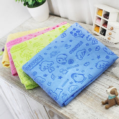 Cartoon Dog Pet Cat Absorbent Microfiber Bath Towel Bathrobe Quick Dry Suede Material Towe Puppy Dog Hair Dry Towel for Dogs Cat