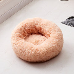 VIP LINK - Dog Long Plush Dounts Beds Calming Bed Hondenmand Pet Kennel Super Soft Fluffy Comfortable for Large Dog / Cat House