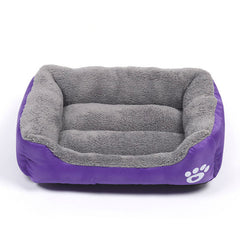 (S-3XL) Large Pet Cat Dog Bed 8Colors Warm Cozy Dog House Soft Fleece Nest Dog Baskets House Mat Autumn Winter Waterproof Kennel