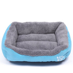 (S-3XL) Large Pet Cat Dog Bed 8Colors Warm Cozy Dog House Soft Fleece Nest Dog Baskets House Mat Autumn Winter Waterproof Kennel