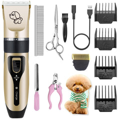 Electrical Dog Hair Trimmer USB Charging Pet Hair Clipper Rechargeable Low-noise Cat Hair Remover Grooming Hair Cutter Machine