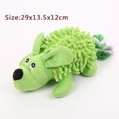 Fun Pet Dog Toys Puppy Chew Squeaker Toy Squeaky Plush Sound Animal Shape Molar Toys Pet Training Dog Toy