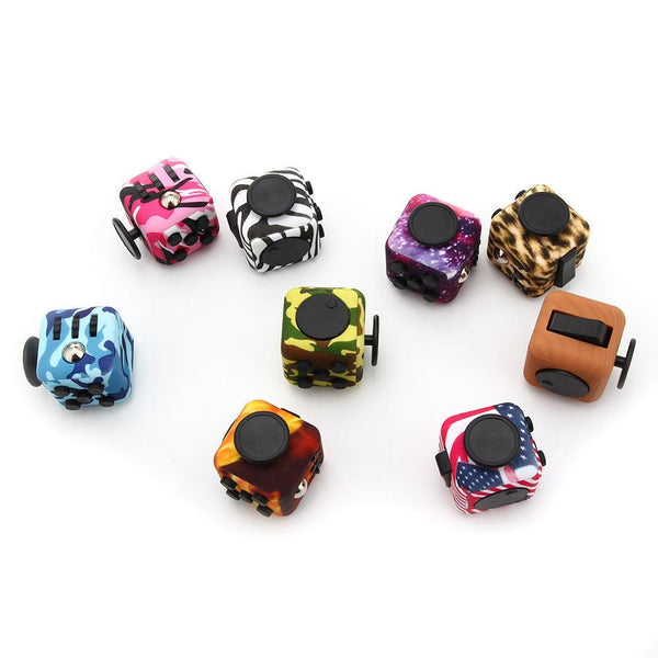 Hot Sale Buttons Camouflage Fidget Toy Anti Stress Toys for Adult to ease the pressure Stress Relieve Fidget Stress Cubes