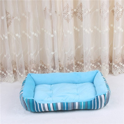 WHPC New Stripe Pet Bed For Large Middle Small Dogs And Cats Soft Warm Dogs Bed Sofa Lounger For Pets Puppy Bed Nest Wholesale