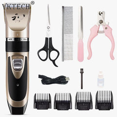 Professional Pet Hair Trimmer USB Rechargeable Electric Dog Cat Hair Clipper Grooming Shaver Cutter Pets Haircut Machine