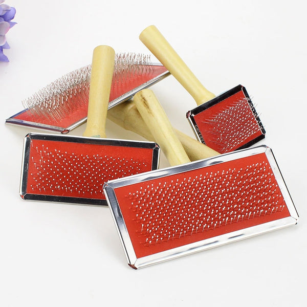 4 Size Pet Grooming Comb Wooden Handle Needle Comb For Hair Pet Brush Beauty Brush Dog Accessories