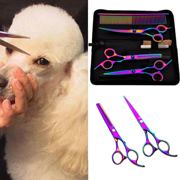 Stainless Steel Pet Grooming Tesoura Professional Pet Dog Grooming Scissors Dog Grooming Cutting Shears Hair Tools