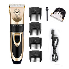 Rechargeable Low-noise Cat Dog Hair Trimmer Electrical Pet Hair Clipper Remover Cutter Grooming Pets Haircut Machine for Dogs