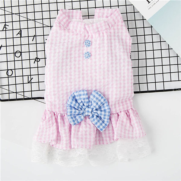 Small Dogs Dresses Clothes For Pets Dress Summer Cat Chihuahua Puppy Wedding Dress Girl Dog Clothes vestidos para perros